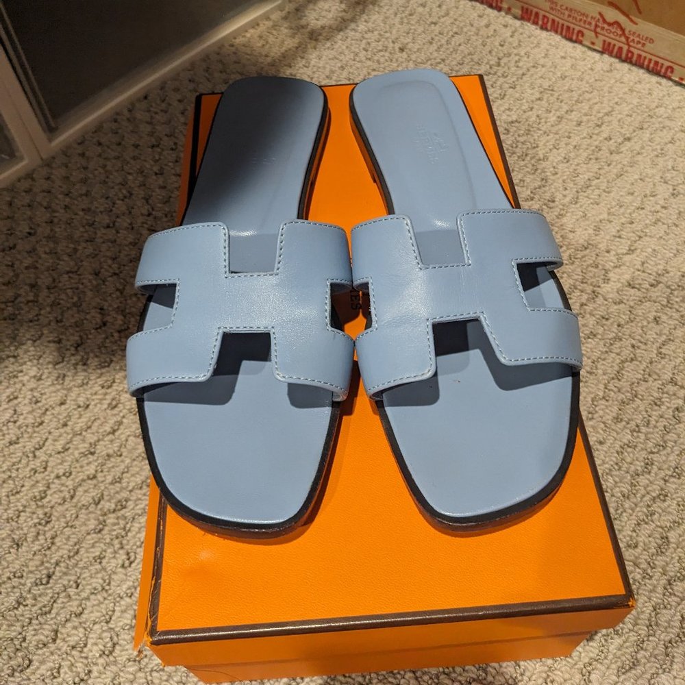 Hermes oran Sandals size 38.5
